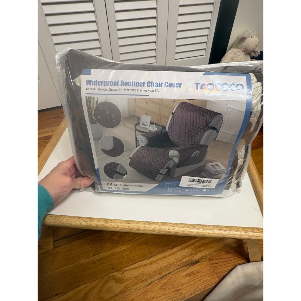 One Piece Recliner Cover Quilted Recliner Slipcover NonSlip